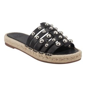 Marc Fisher Tamie studded espadrille slide